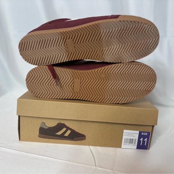 NWT-Steve Madden Hudsin Sneakers – Burgundy Retro, Women’s Size 11 - Picture 7 of 7
